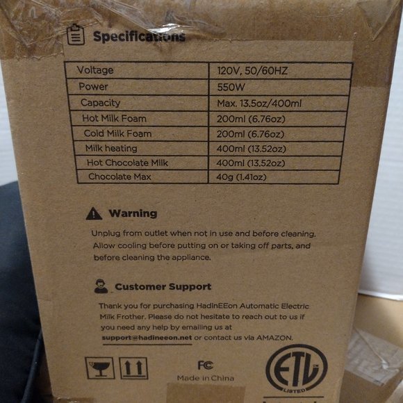 Kitchen Nib Hadineeon Automatic Electric Milk Frother Poshmark